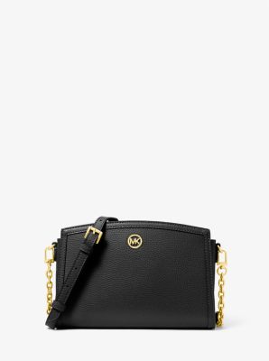 Chantal Large Pebbled Leather Crossbody Bag