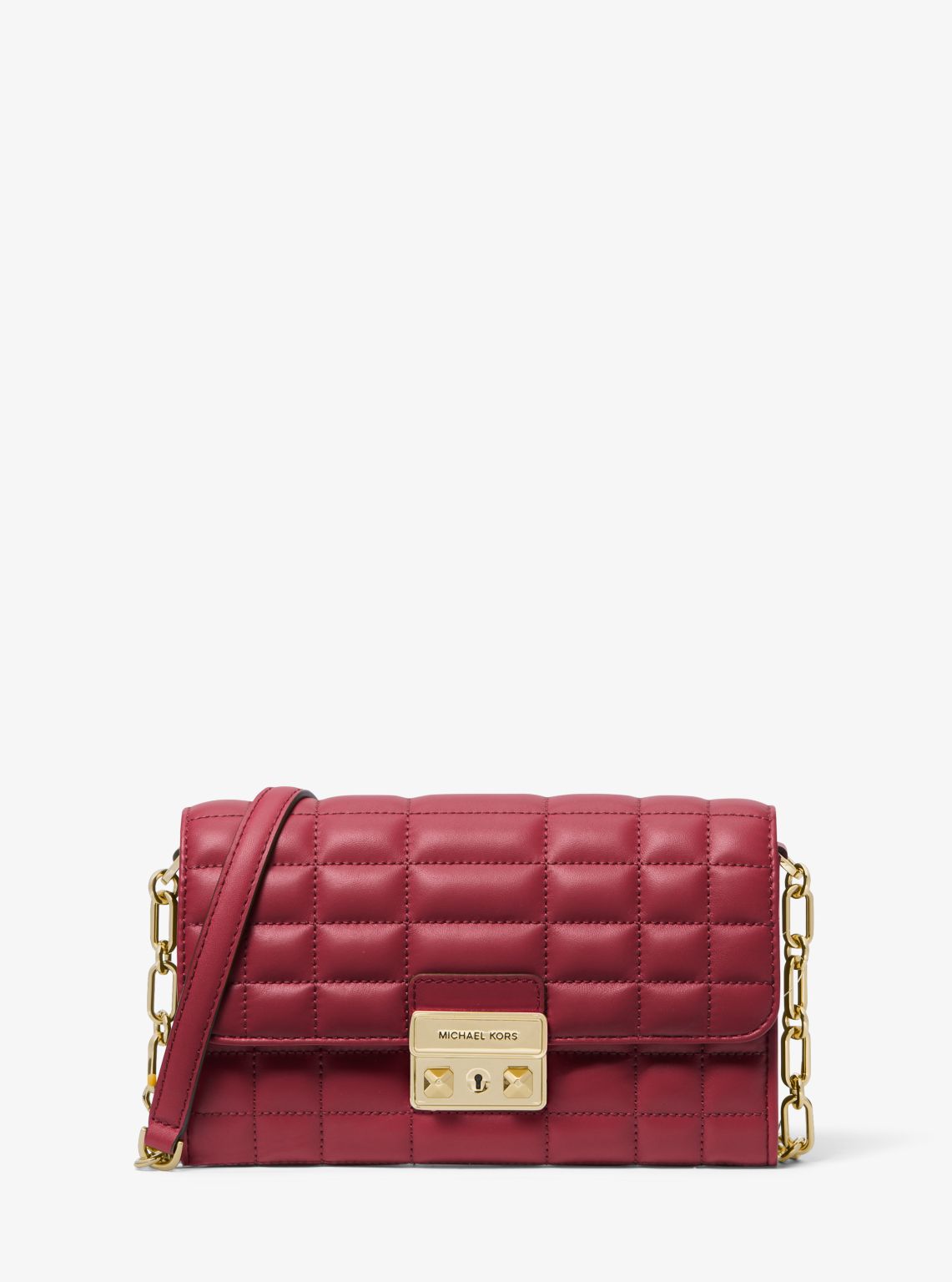 Tribeca Large Leather Convertible Crossbody Bag