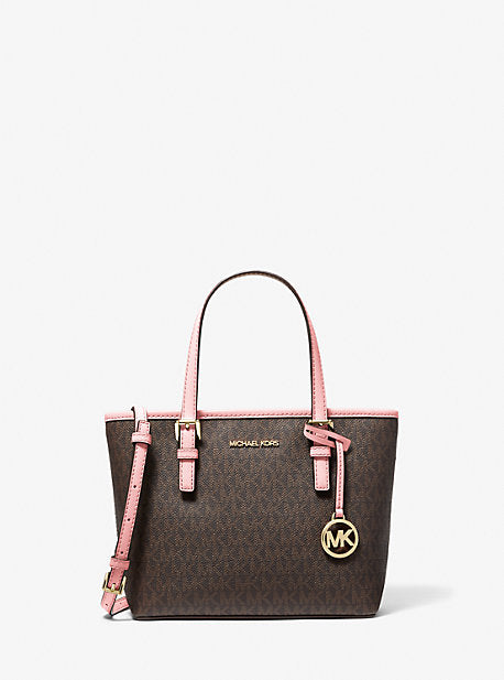 Jet Set Travel Extra-Small Logo Top-Zip Tote Bag