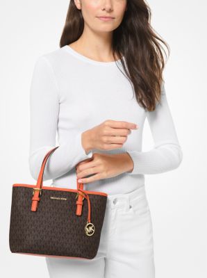 Jet Set Travel Extra-Small Logo Top-Zip Tote Bag