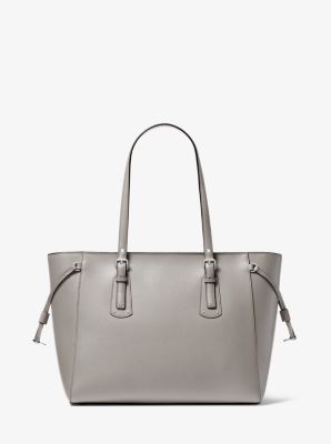 Voyager Medium Crossgrain Leather Tote Bag