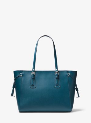 Voyager Medium Crossgrain Leather Tote Bag