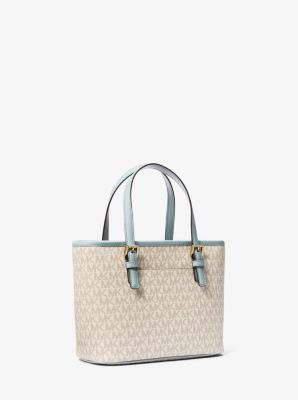 Jet Set Travel Extra-Small Logo Top-Zip Tote Bag