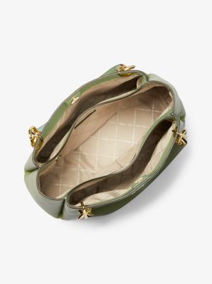Trisha Large Pebbled Leather Shoulder Bag