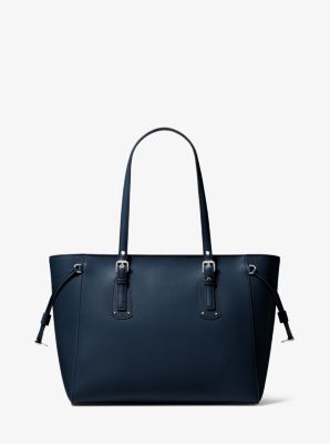 Voyager Medium Crossgrain Leather Tote Bag