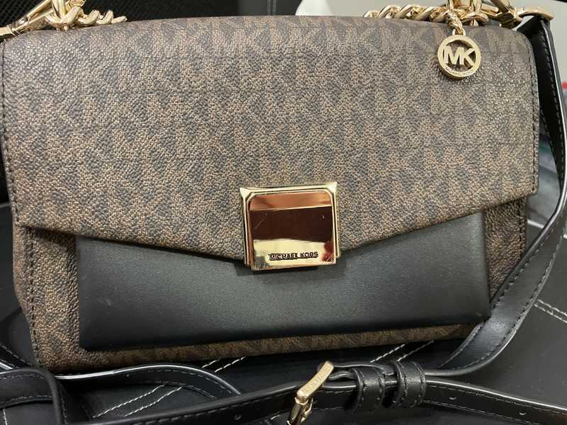 Lita Medium TwoTone Logo Crossbody Bag Michael Kors PreLoved