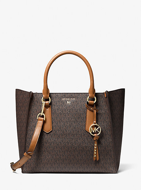 Michael Kors Kris Large Pebbled Leather buy Satchel