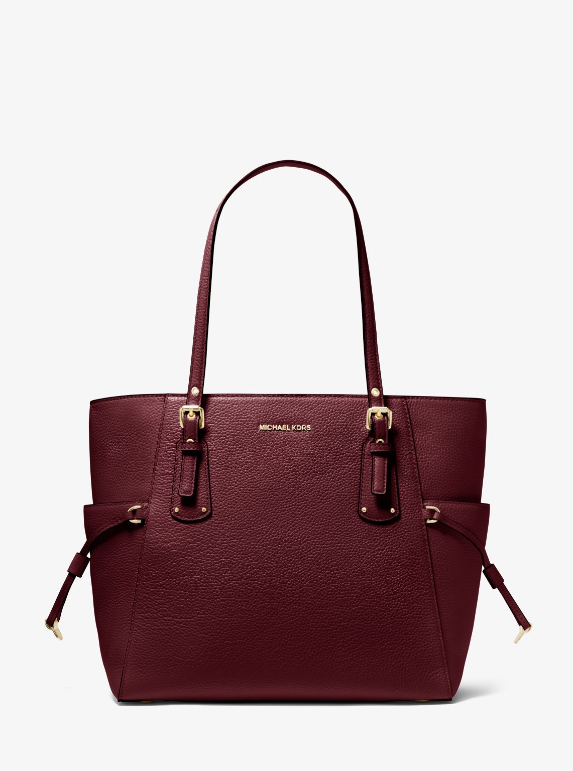 Voyager Small Pebbled Leather Tote Bag