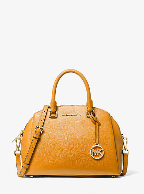 Michael kors maxine leather dome online satchel