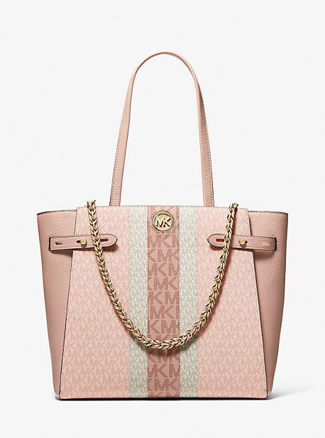 Carmen large color block logo tote bag Clearance