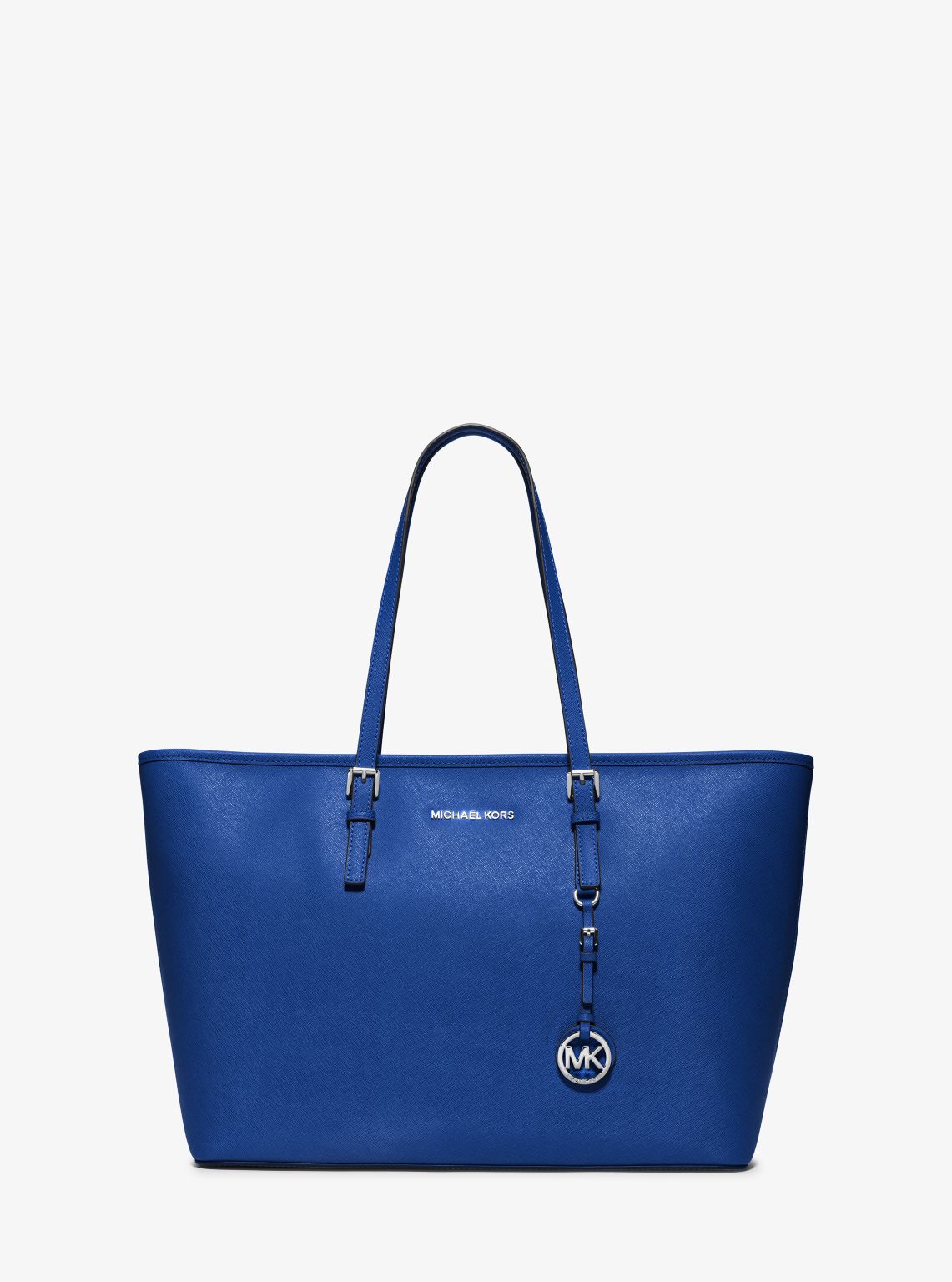 Michael Kors sold Jet Set MediumnnSaffiano Leather Top-Zip Tote...