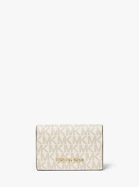 Michael kors small store logo and leather wallet