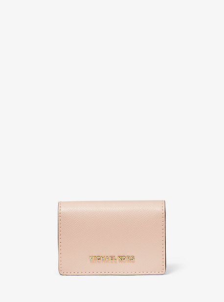 Michael kors small crossgrain leather wallet sale