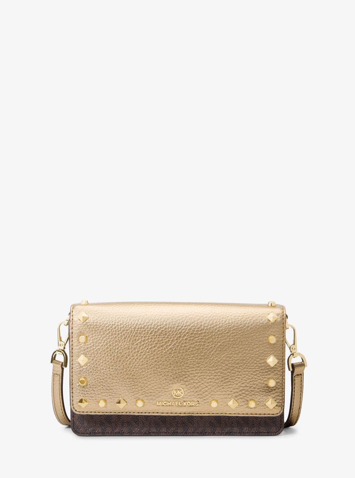 Metallic michael hot sale kors crossbody