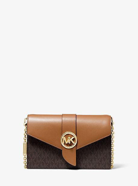 Michael kors medium on sale leather convertible pouch