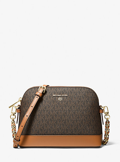 Michael kors large online crossgrain leather dome crossbody