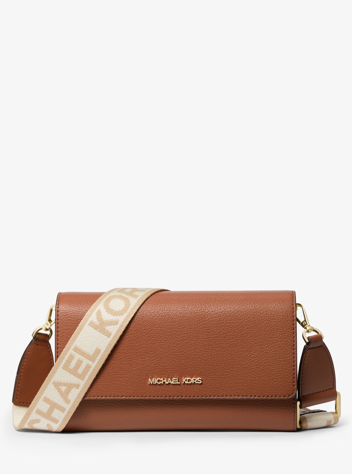 Michael kors large leather crossbody sale