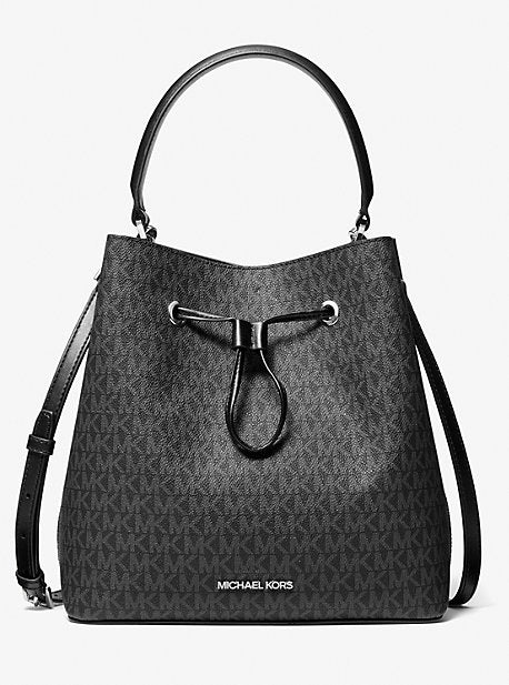 Michael kors suri large best sale graphic logo shoulder bag