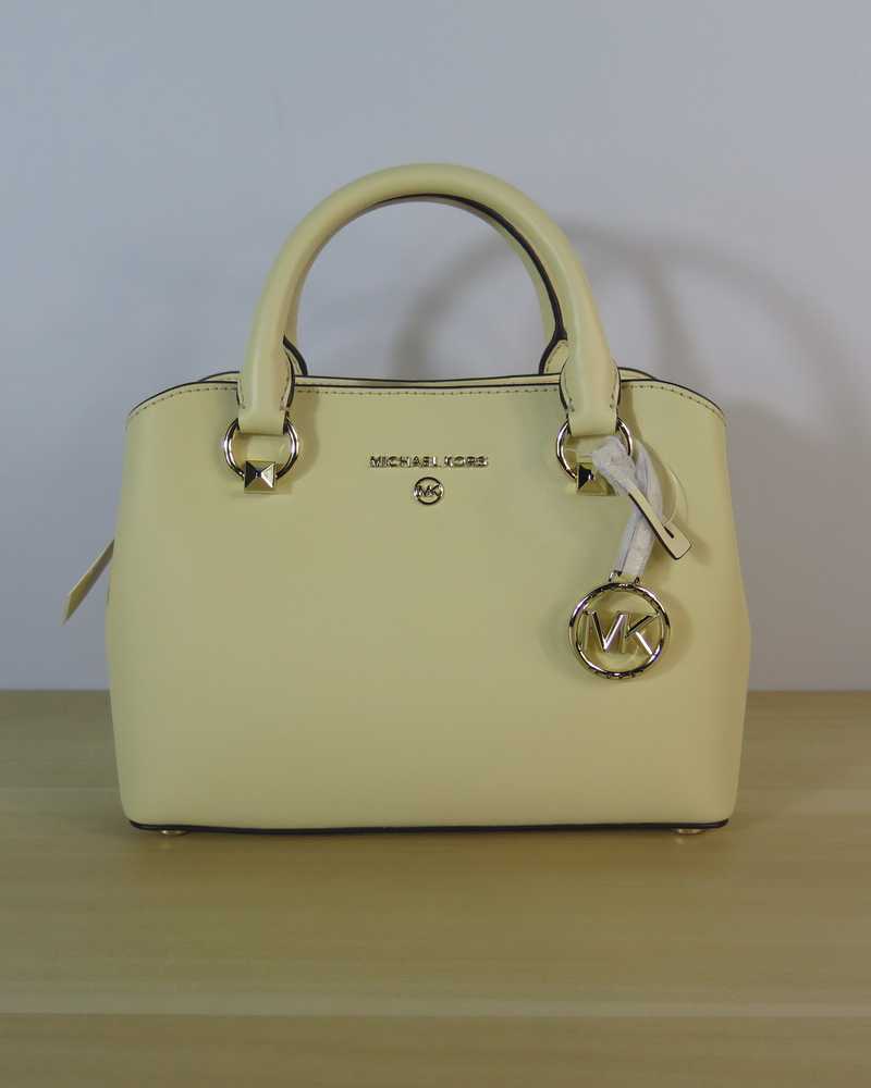 2024 Michael Kors Yellow Saffiano Leather Satchel