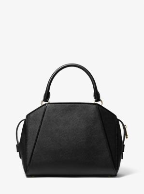 Cleo Medium Saffiano Leather Satchel