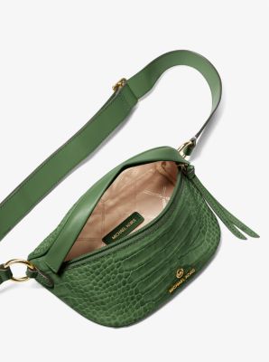 Slater Extra-Small Crocodile Embossed Leather Sling Pack