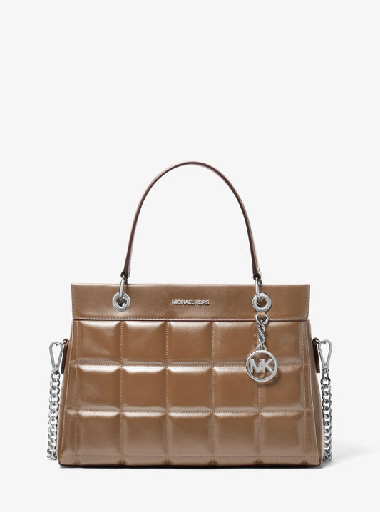 Susan Medium Quilted Leather Tote Bag