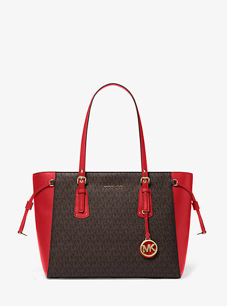 Mk voyager logo tote best sale