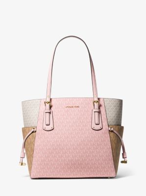 Voyager Small Color-Block Logo Tote Bag