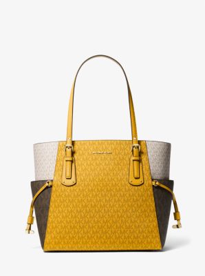 Voyager Small Color-Block Logo Tote Bag