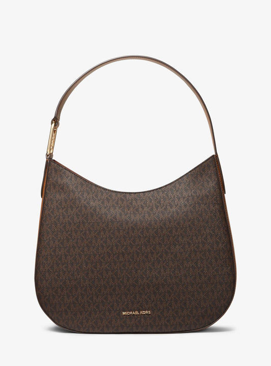 Kensington Large Signature Logo Hobo Shoulder Bag