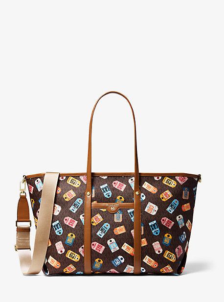 Beck Large Printed Logo Tote Bag