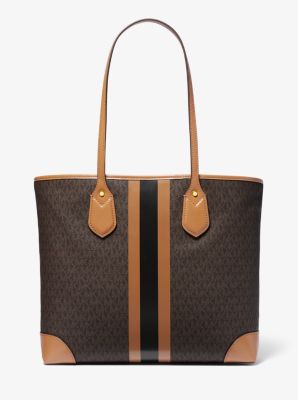 Eva Large Logo Stripe Tote Bag