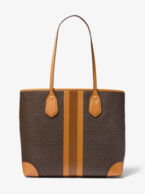 Eva Large Logo Stripe Tote Bag