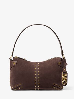 Michael Kors patchwork shops Suede Astor Satchel