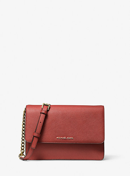 Daniela Large Saffiano Leather Crossbody Bag
