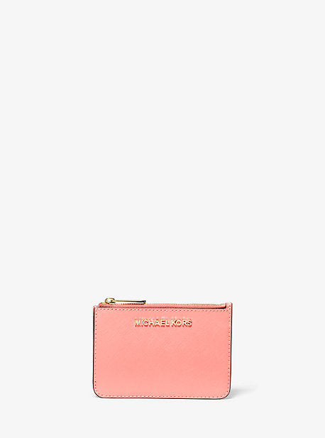 Jet Set Travel Small Saffiano Leather Coin Pouch