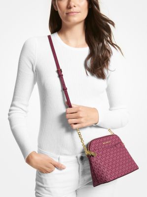 Jet Set Travel Medium Logo Dome Crossbody Bag