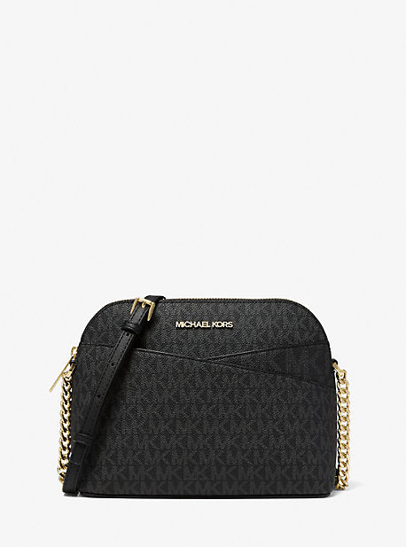 Jet Set Travel Medium Logo Dome Crossbody Bag