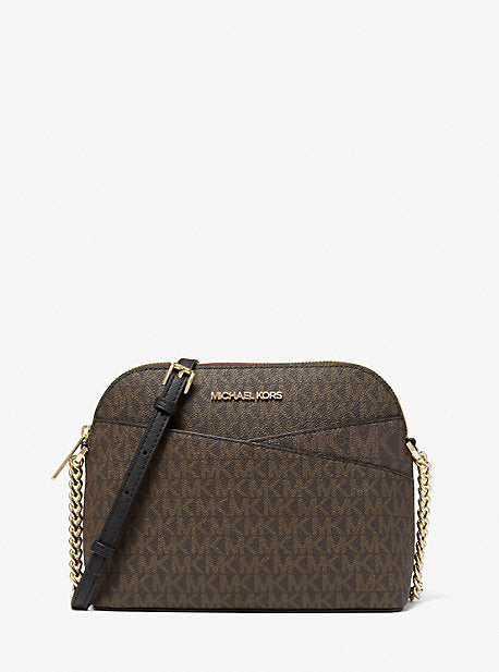 Jet Set Travel Medium Logo Dome Crossbody Bag