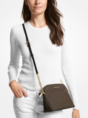 Jet Set Travel Medium Logo Dome Crossbody Bag