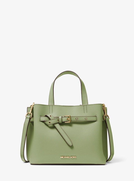 Emilia Small Pebbled Leather Satchel