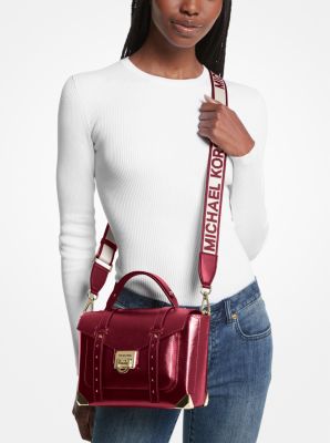 Manhattan Medium Leather and Logo Satchel