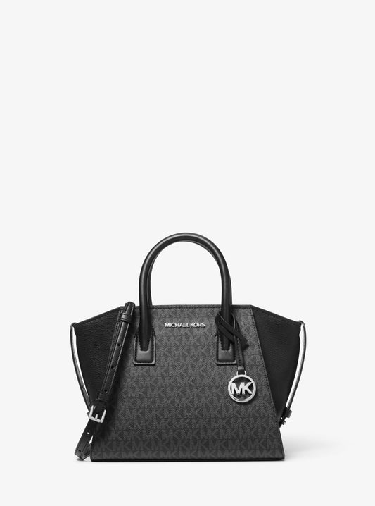 Avril Small Logo Top-Zip Satchel