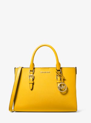 Charlotte Medium 2-in-1 Saffiano Leather and Logo Tote Bag – Michael ...