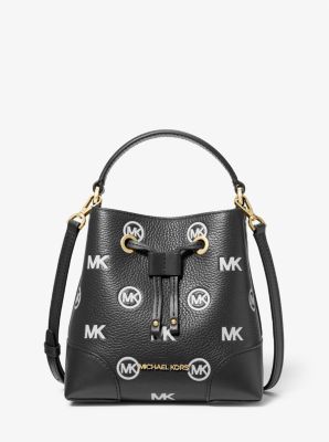 Mercer Small Logo Embossed Leather Bucket Bag