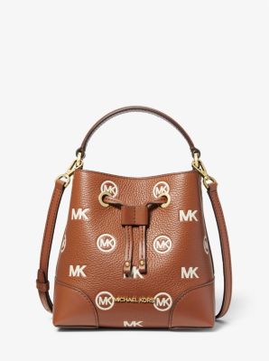 Mercer Small Logo Embossed Leather Bucket Bag