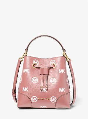 Mercer Small Logo Embossed Leather Bucket Bag