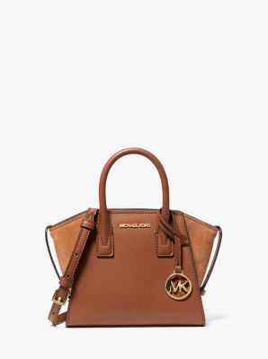 Avril Extra-Small Leather and Suede Satchel