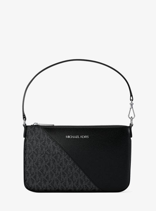 Jet Set Travel Small Signature Logo and Smooth Wristlet