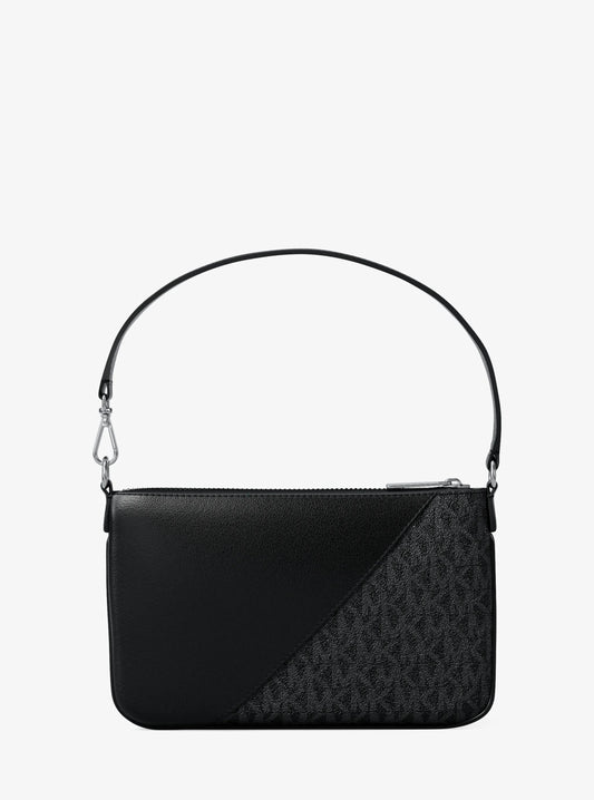 Jet Set Travel Small Signature Logo and Smooth Wristlet